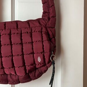 FP Movement by Free People Burgundy Quilted Shoulder Bag